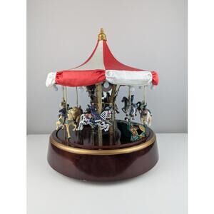 Classic Moving Electric Carousel - Gold Abel Collection - Plays 30 Songs